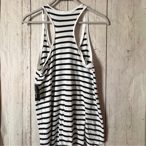 A.n.a Women's Black and White Striped Racerback Tank Top Sz S NWT - Picture 8 of 8